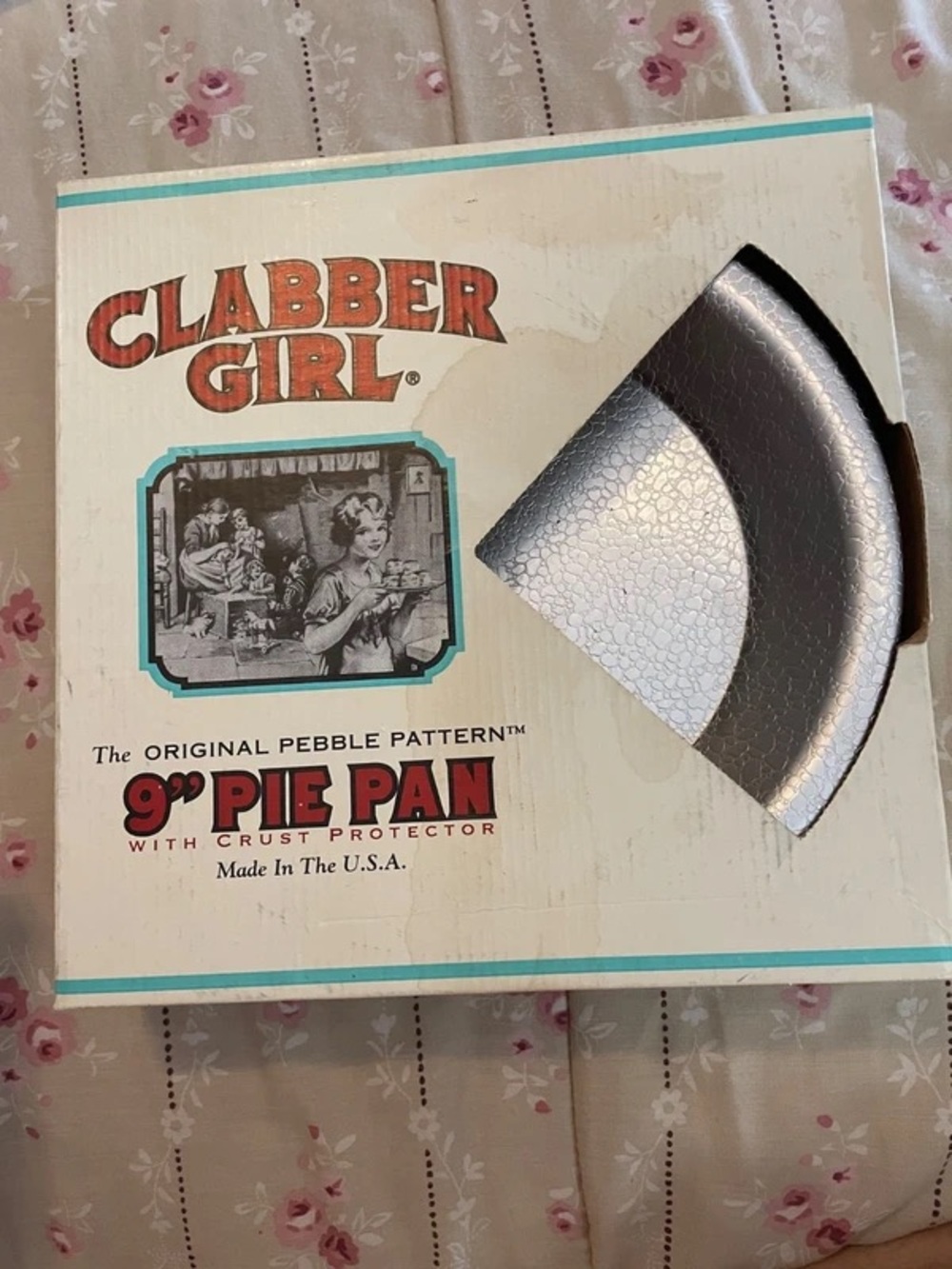 Clabber Girl Doughmakers Original Pebble 9” Pie Pan Crust Protector USA